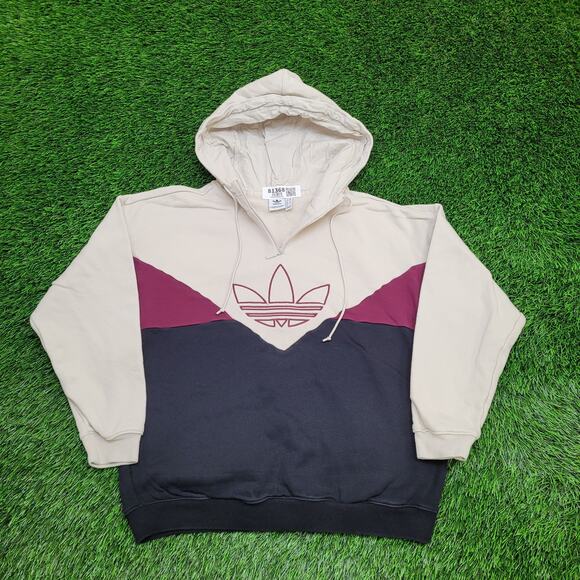 ADIDAS Colorado 1/4 Zip Hoodie Womens Small 22x24 Baggy - Picture 1 of 16